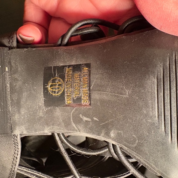 CityClassified strappy black open toe heel size 10 - Picture 3 of 3